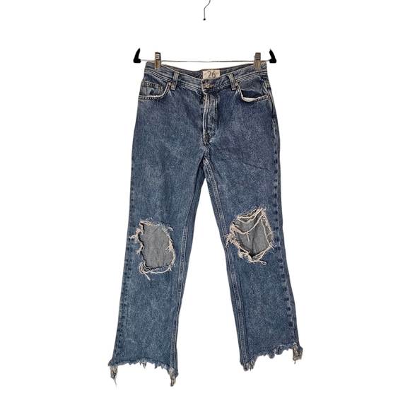 Free People Women's Maggie Mid-Rise Straight Leg Jeans - Picture 8 of 12